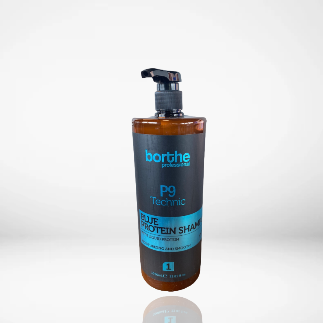 BORTHE Professional P9 Series Shampooing sans sel et sans sulfate et complexe lissant 1000 ml