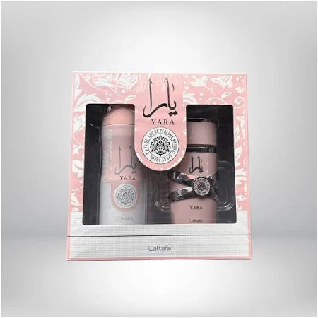 Coffret Yara Rose Lattafa Parfum 100ML et Déodorant 200ML